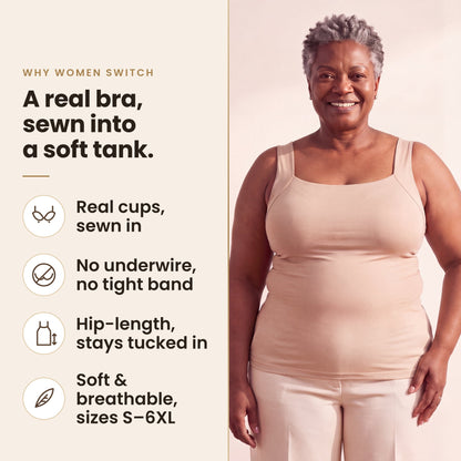 The Sofuna Built-In Comfort Bra Tank Top
